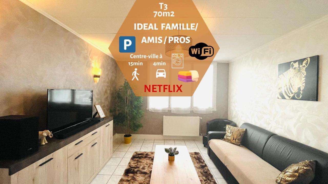 "Le Savanna" Magnifique T3 Montlucon Centre - Hopital - Parking Gratuit מראה חיצוני תמונה